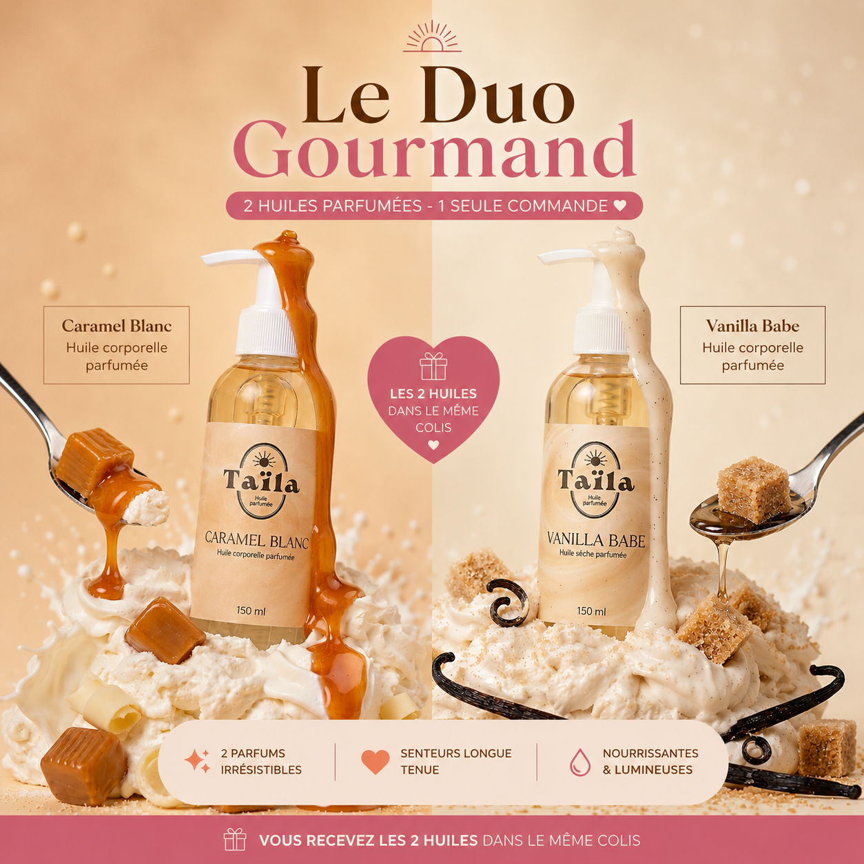 Duo Caramel Blanc & Vanilla Babe