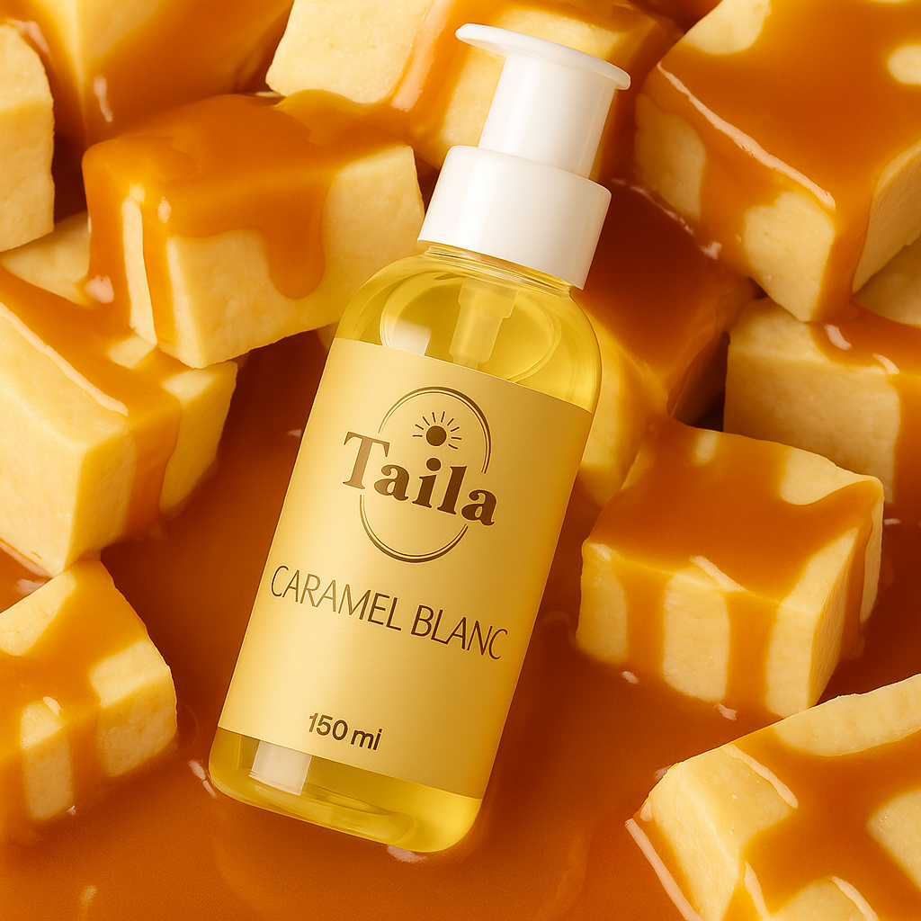 Huile Corporelle Parfumée – Caramel Blanc 🤍🍮